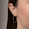 Серьги-кольца из желтого золота (арт. 122600/30ж) – изображение 2