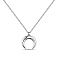 Серебряное колье без камней (арт. 7507/1815)