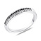 Серебряное кольцо с фианитами (арт. 7501/8879ч) – изображение 1