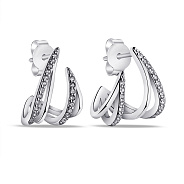 Фото Серьги-пусеты из серебра Trendy Style (арт. 7518/6903)