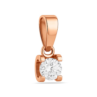 Золотая подвеска с бриллиантом (арт. П011152030)