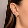 Серьги-кольца из красного золота (арт. 120301) – изображение 2
