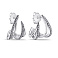 Серьги-пусеты из серебра Trendy Style (арт. 7518/6903) – изображение 1