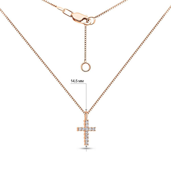 Кольє з золота з діамантами (арт. Ц011280010) – зображення 3