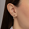 Золоті сережки з фіанітами (арт. 115000) – зображення 2