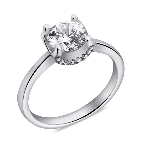 Серебряное кольцо с фианитами (арт. 7501/6952) – изображение 1
