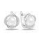 Серебряные серьги с жемчугом (арт. 7502/10446жб) – изображение 1