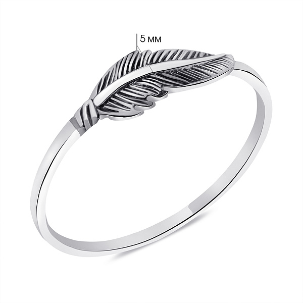 Кольцо из серебра Перо (арт. 7901/6317) – изображение 2