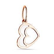 Золотой подвес "Сердечко" без камней (арт. 423897кб)