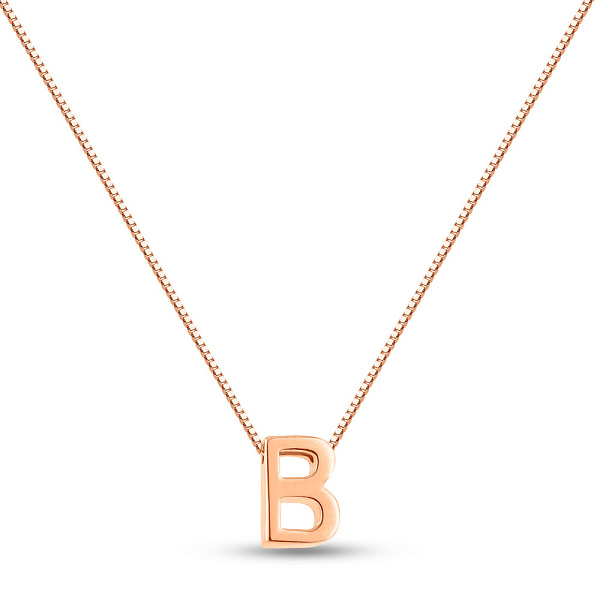 Золоте кольє Літера В (арт. 360173/2) – зображення 1