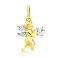 Золота підвіска «Янгол» з фіанітом (арт. 421105ж) – зображення 1