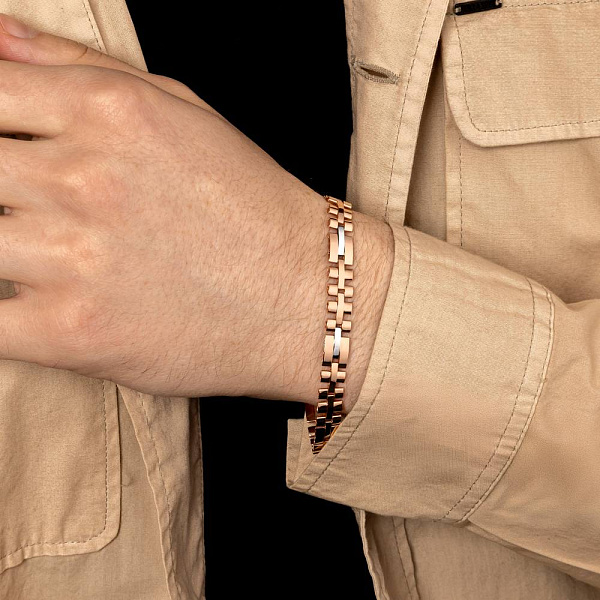 Браслет из красного и белого золота (арт. 3261185кб) – изображение 2