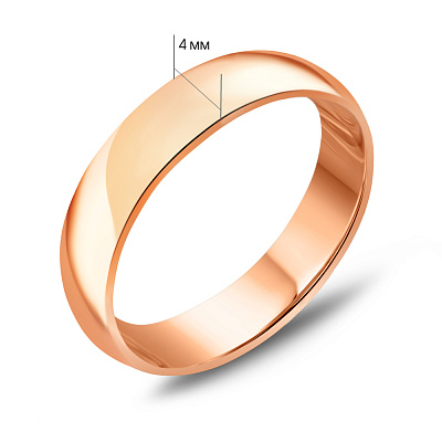 Обручальное кольцо из красного золота (арт. 239234)