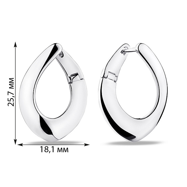 Серьги из серебра (арт. 7502/9237) – изображение 2