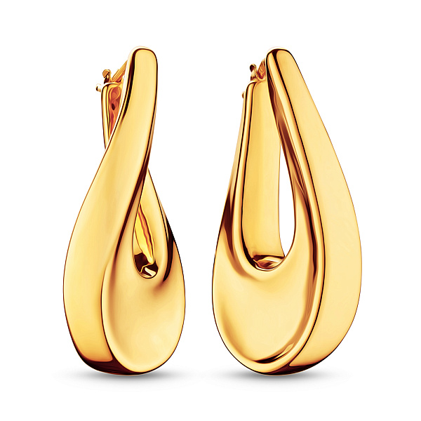 Сережки золотые Francelli в желтом цвете металла (арт. е105582/40ж) – изображение 1