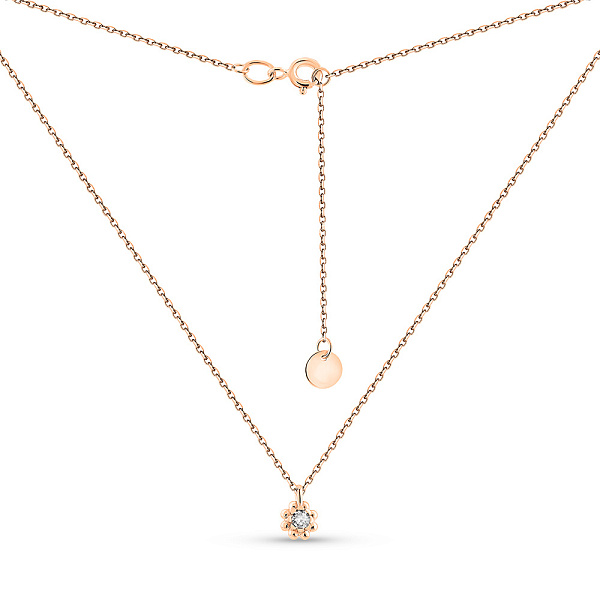 Колье из золота с бриллиантом (арт. Ц011669005) – изображение 2