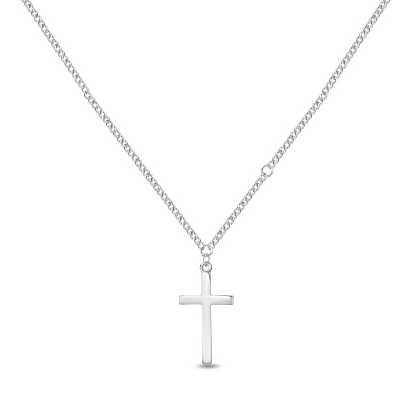 Серебряное колье с подвеской крест (арт. 7507/2603) – изображение 1