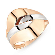 Фото Кольцо из комбинированного золота (арт. 154537кб)