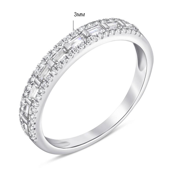 Серебряное кольцо с фианитами (арт. 7501/6881) – изображение 2