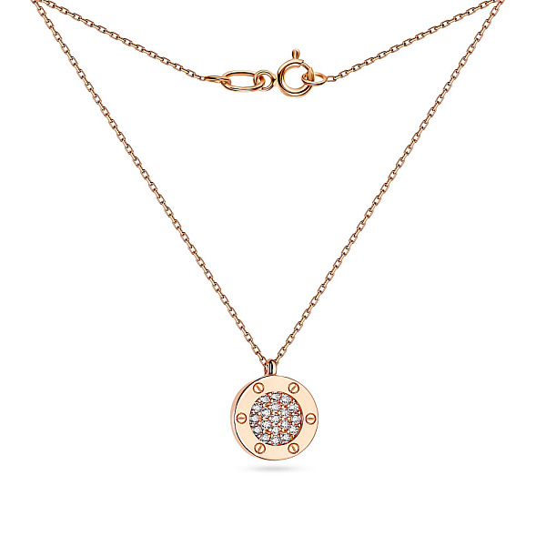 Кольє з золота з білими фіанітами (арт. 351569) – зображення 2