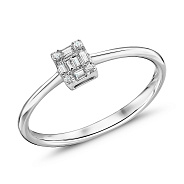 Фото Золотое кольцо с бриллиантами (арт. К341374010б)