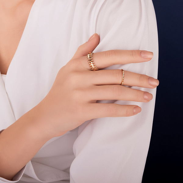 Кольцо из красного золота Шипы (арт. 156114) – изображение 2