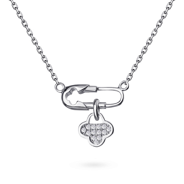 Серебряное колье с фианитами (арт. 7507/862) – изображение 1