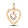 Золота підвіска «Сердечко» з фіанітами (арт. 423791) – зображення 1
