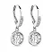 Срібні сережки-підвіски з фіанітами (арт. 7502/4525) – зображення 1