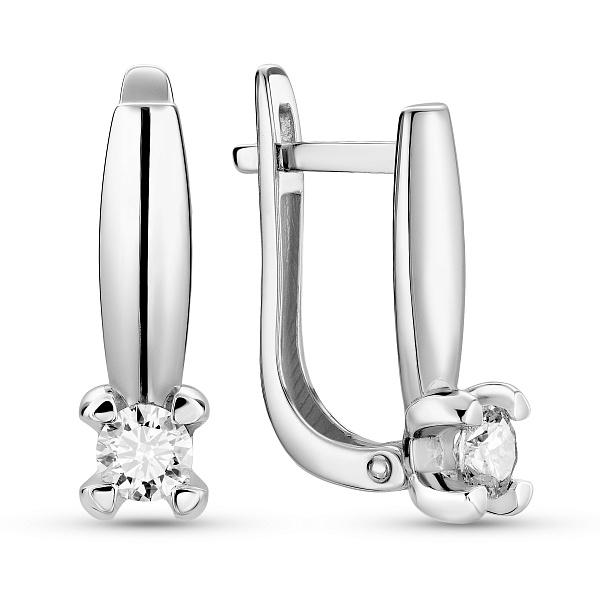 Золоті сережки з діамантами (арт. С011200020б) – зображення 1