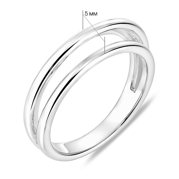 Серебряное кольцо без камней (арт. 7501/8821) – изображение 2