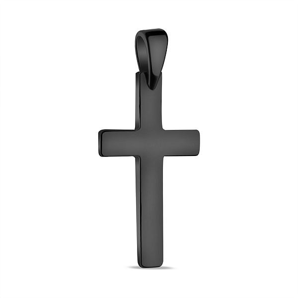 Серебряная подвеска-крестик с родированием (арт. 7503/4126/1ч) – изображение 1