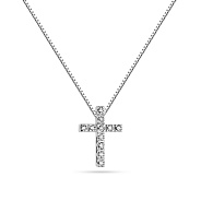 Колье из белого золота с бриллиантами (арт. Ц011277015/2б)