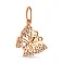 Золота підвіска Метелик з фіанітами (арт. 421951) – зображення 1