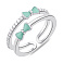 Серебряное кольцо Бантики с фианитами (арт. 7501/7004ез) – изображение 1