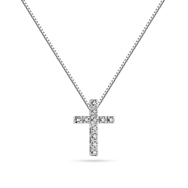 Колье из белого золота с бриллиантами (арт. Ц011277015/2б) – изображение 1