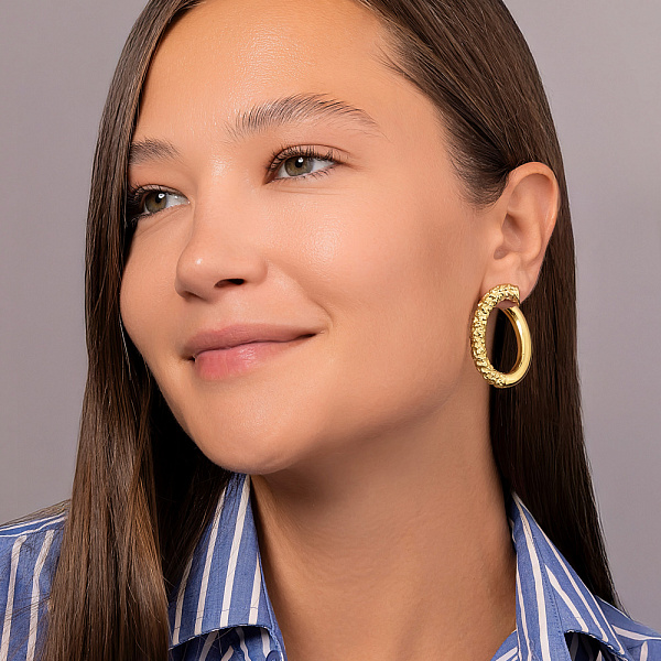 Золоті сережки Francelli (арт. е1092010/35ж) – зображення 3