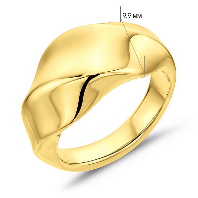 Золотое кольцо в желтом цвете металла  Francelli (арт. 155749/2ж)