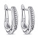 Серебряные серьги с дорожкой из фианитов (арт. 7502/9842) – изображение 1