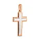 Крестик без распятия из красного золота (арт. 440410м) – изображение 1