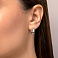 Серьги-кольца из белого золота (арт. 110451бб) – изображение 2