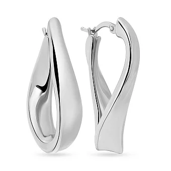 Сережки Завитки з білого золота Francelli (арт. е105583/30б)