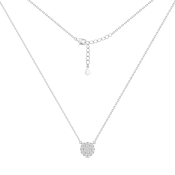 Серебряное колье с фианитами (арт. 7507/2591) – изображение 2