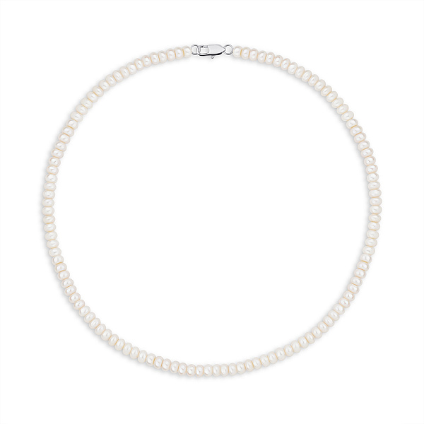 Жемчужные бусы с застежкой из стали (арт. 9016/205жб) – изображение 1