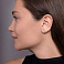 Сережки-пусеты из желтого золота с фианитами (арт. 110254ж) – изображение 3