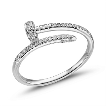 Золотое кольцо Гвоздь с бриллиантами (арт. К011537020б)