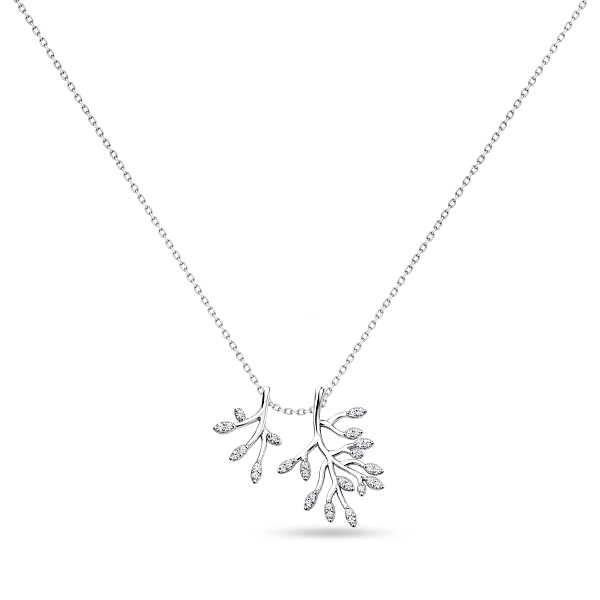 Серебряное колье с подвесками с фианитами (арт. 7507/2532) – изображение 1