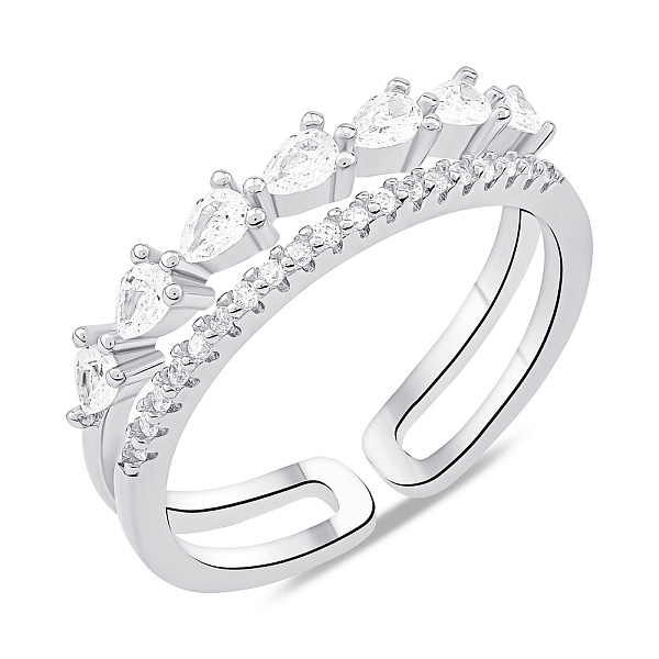 Серебряное кольцо с фианитами (арт. 7501/6971) – изображение 1