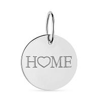 Підвіс "Home" з білого золота (арт. 441199б)
