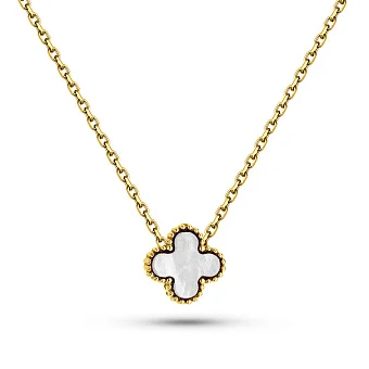 Золоте кольє з перламутром (арт. 352773/8жп)